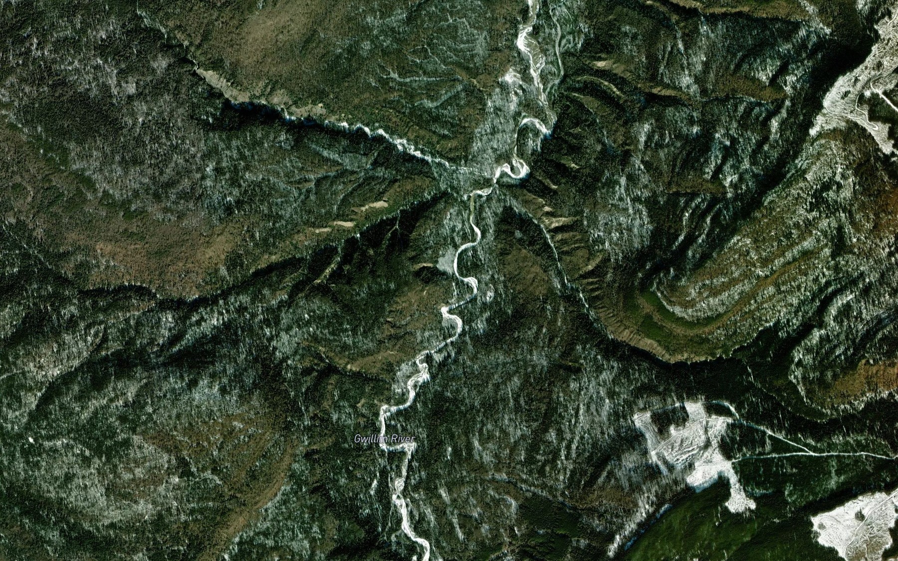 Satellite map of the Elephant Creek