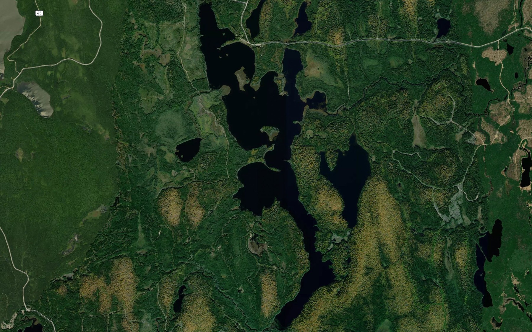 Satellite map of the Lac Mosquic