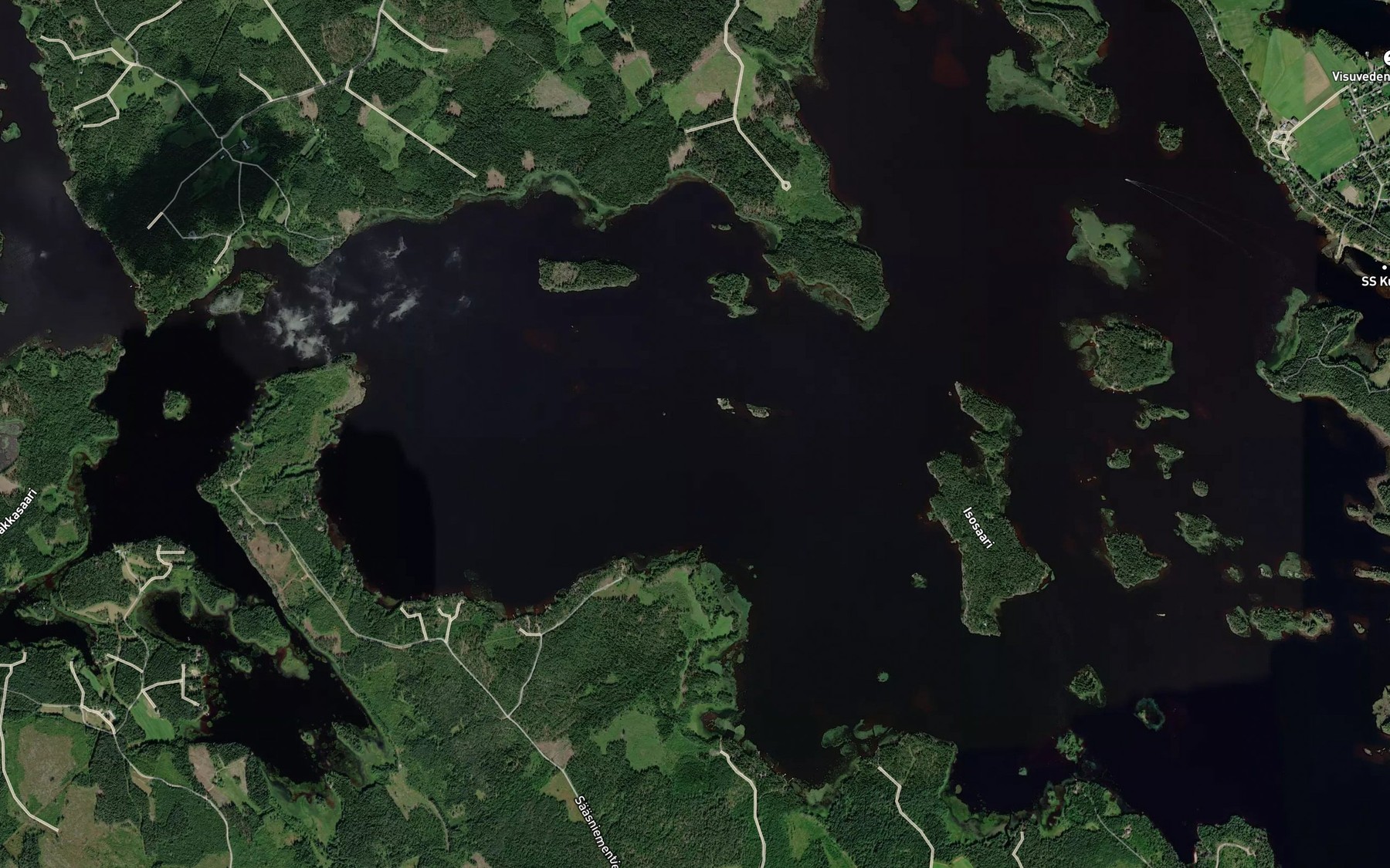 Satellite map of the Visuselka