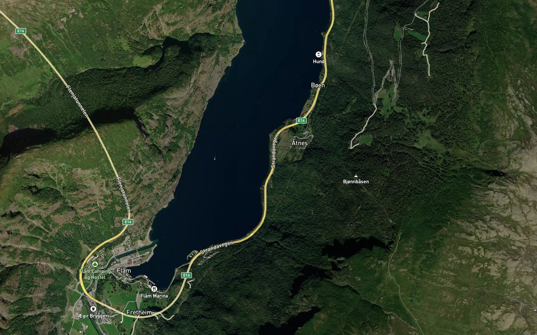Satellite map of the Krakaviki