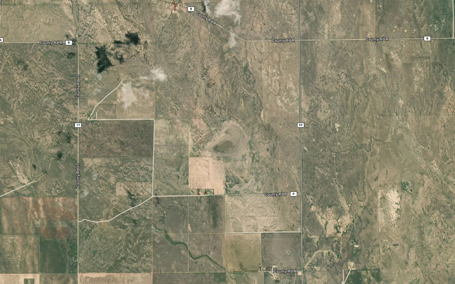 Satellite map of the Logie Lake
