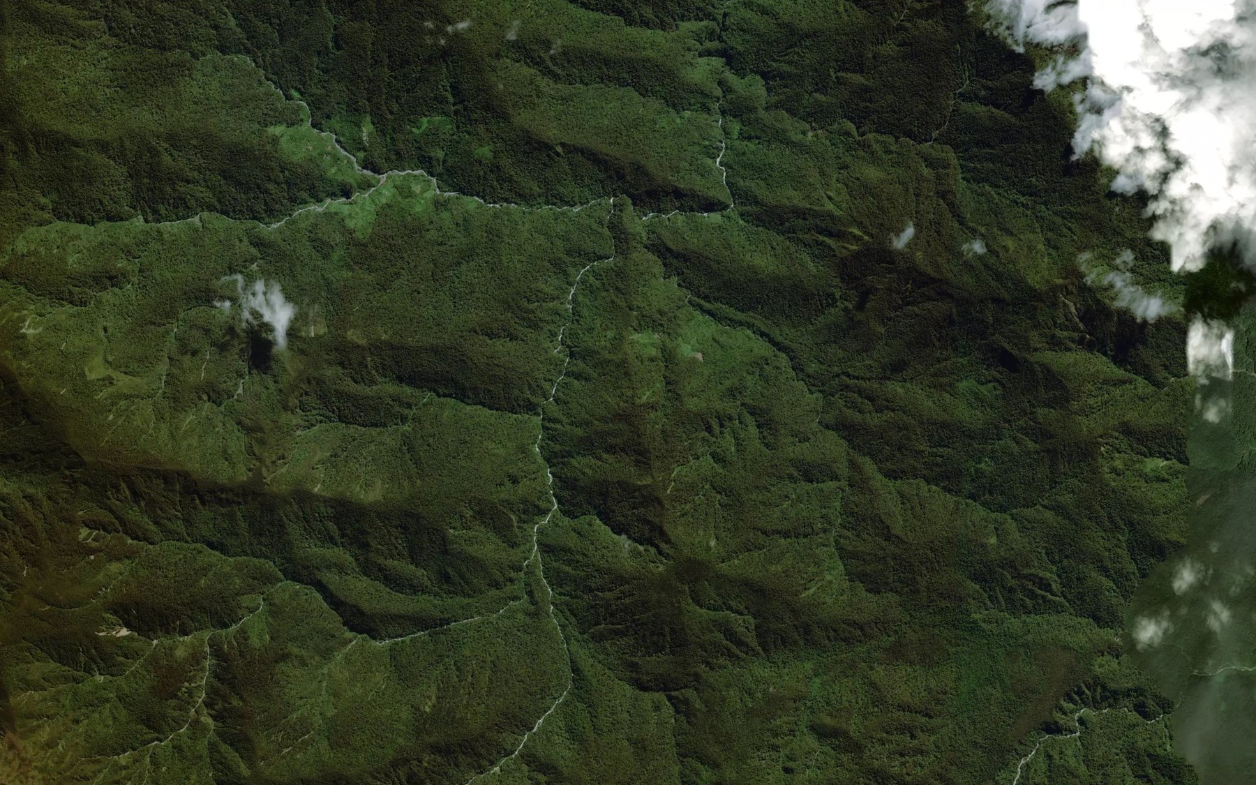 Satellite map of the Worp River