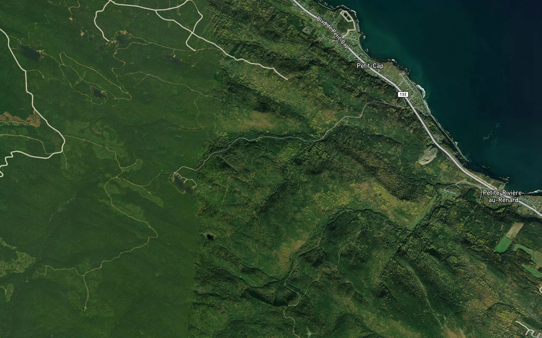 Satellite map of the Coulee a Octave-Girard