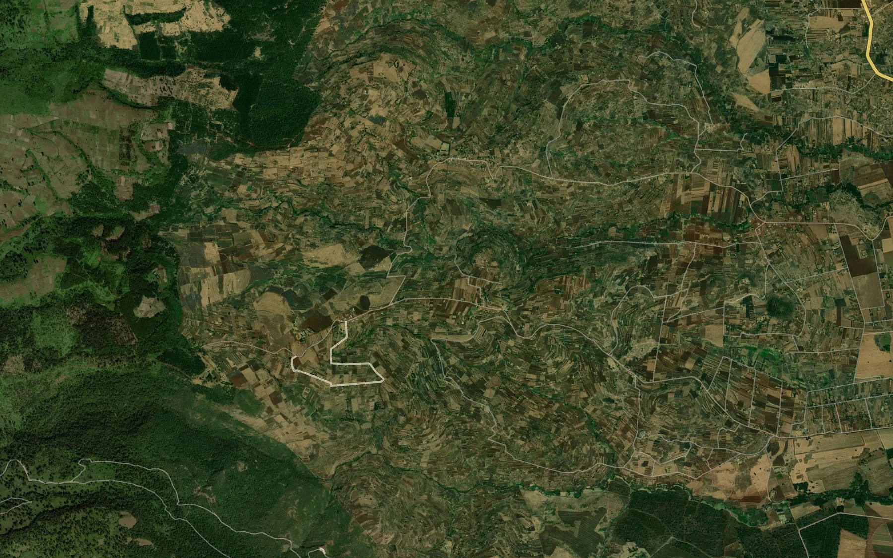 Satellite map of the Khybe