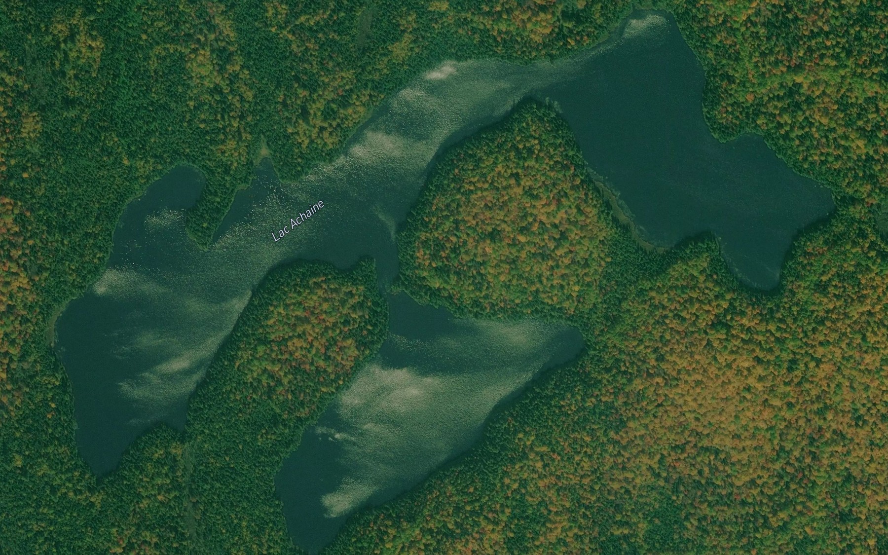Satellite map of the Lac Achaine
