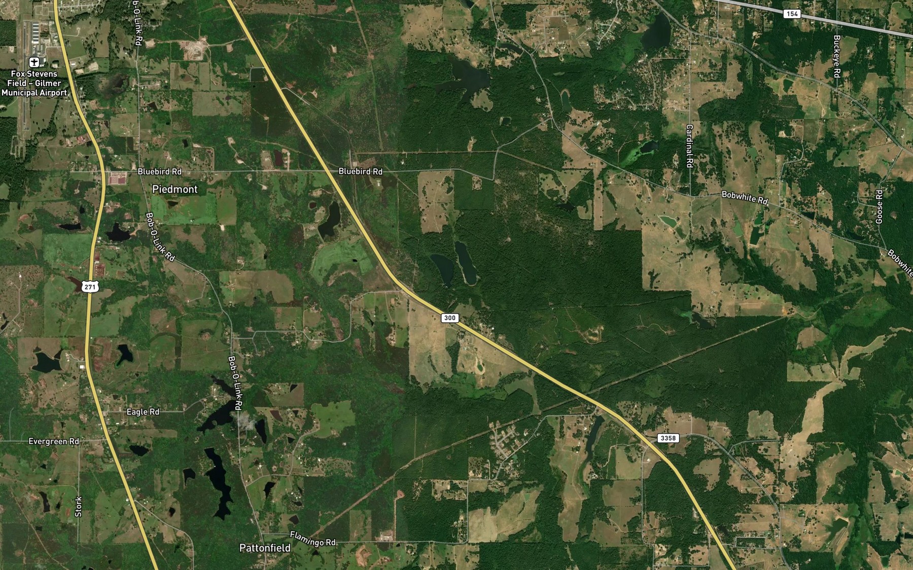Satellite map of the Nunn Lake