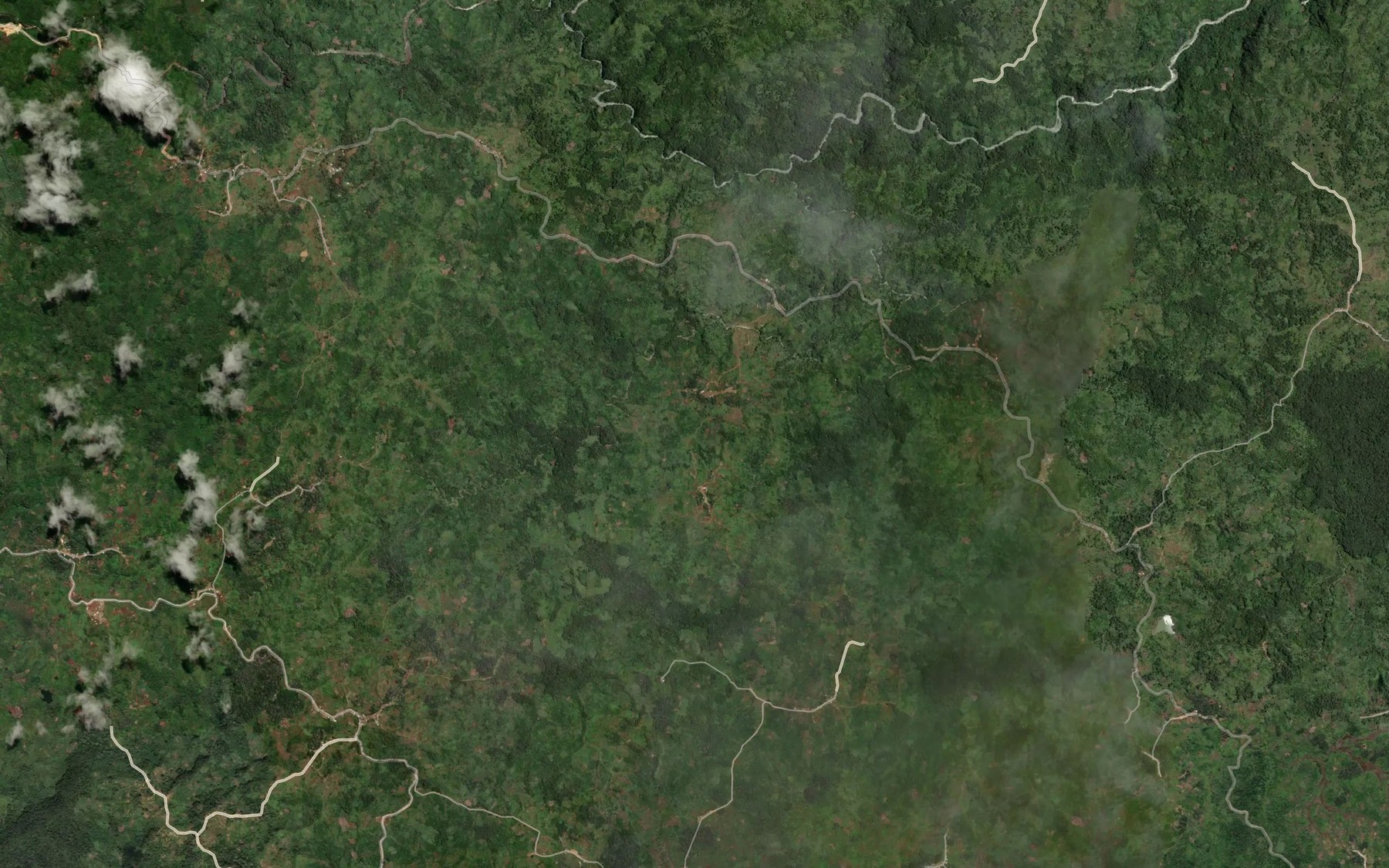 Satellite map of the Nama Creek