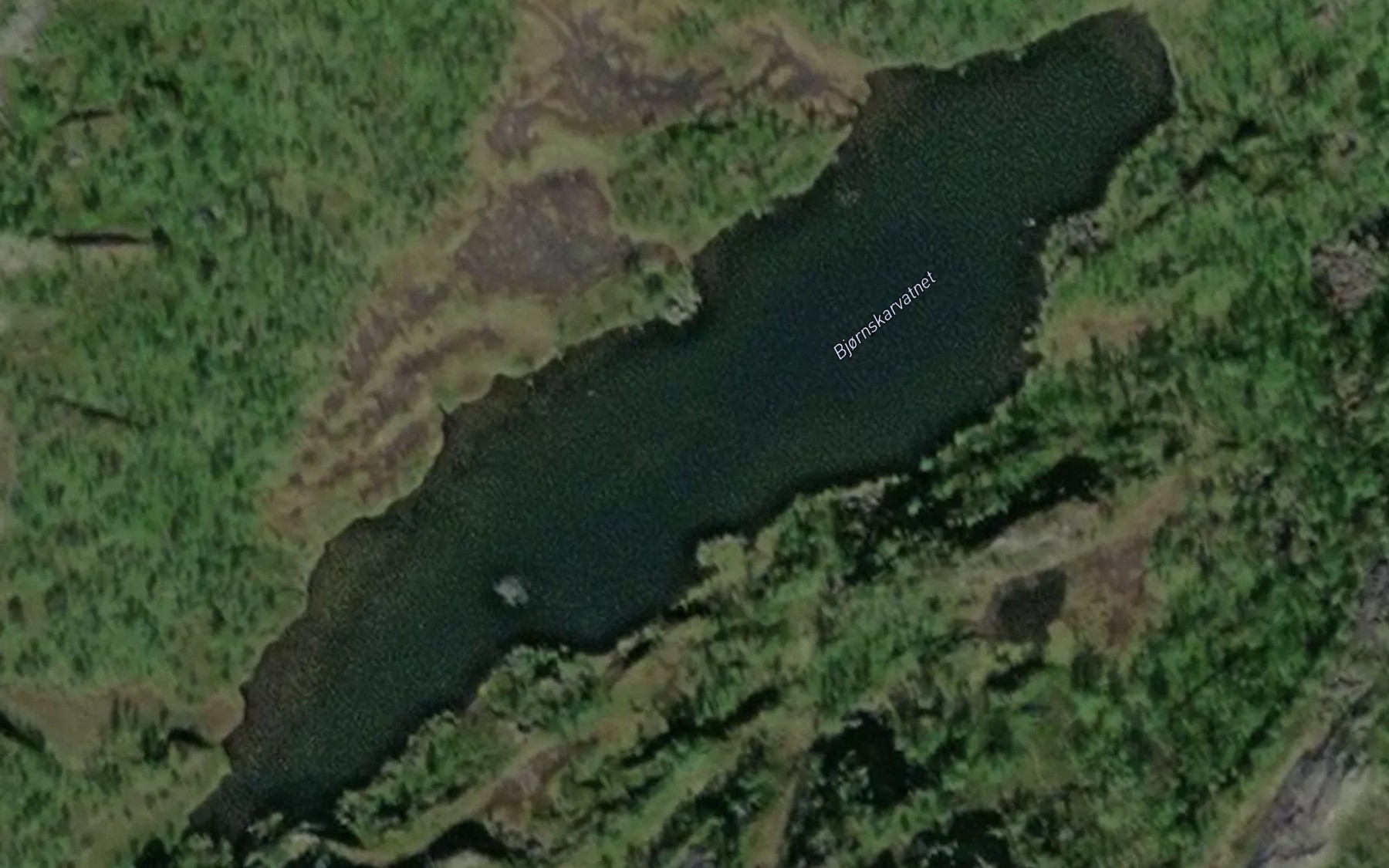 Satellite map of the Bjornskardvatnet