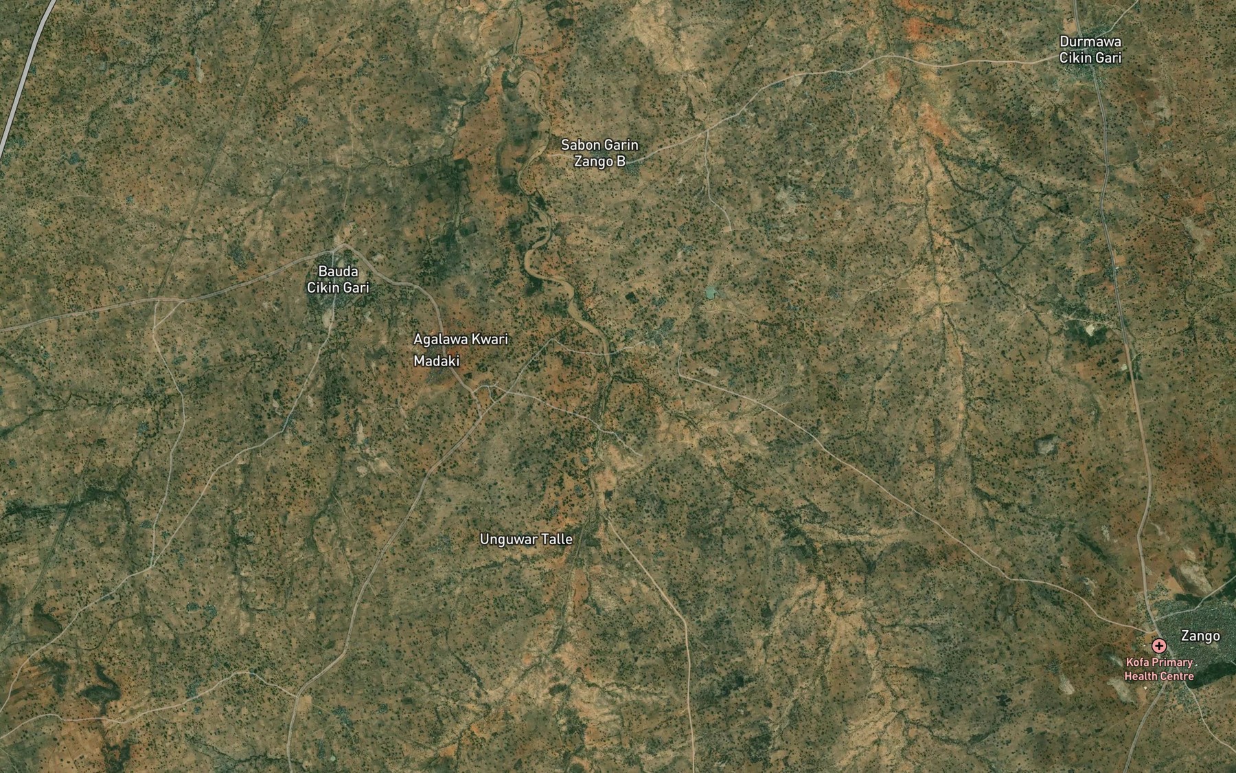 Satellite map of the River Samu