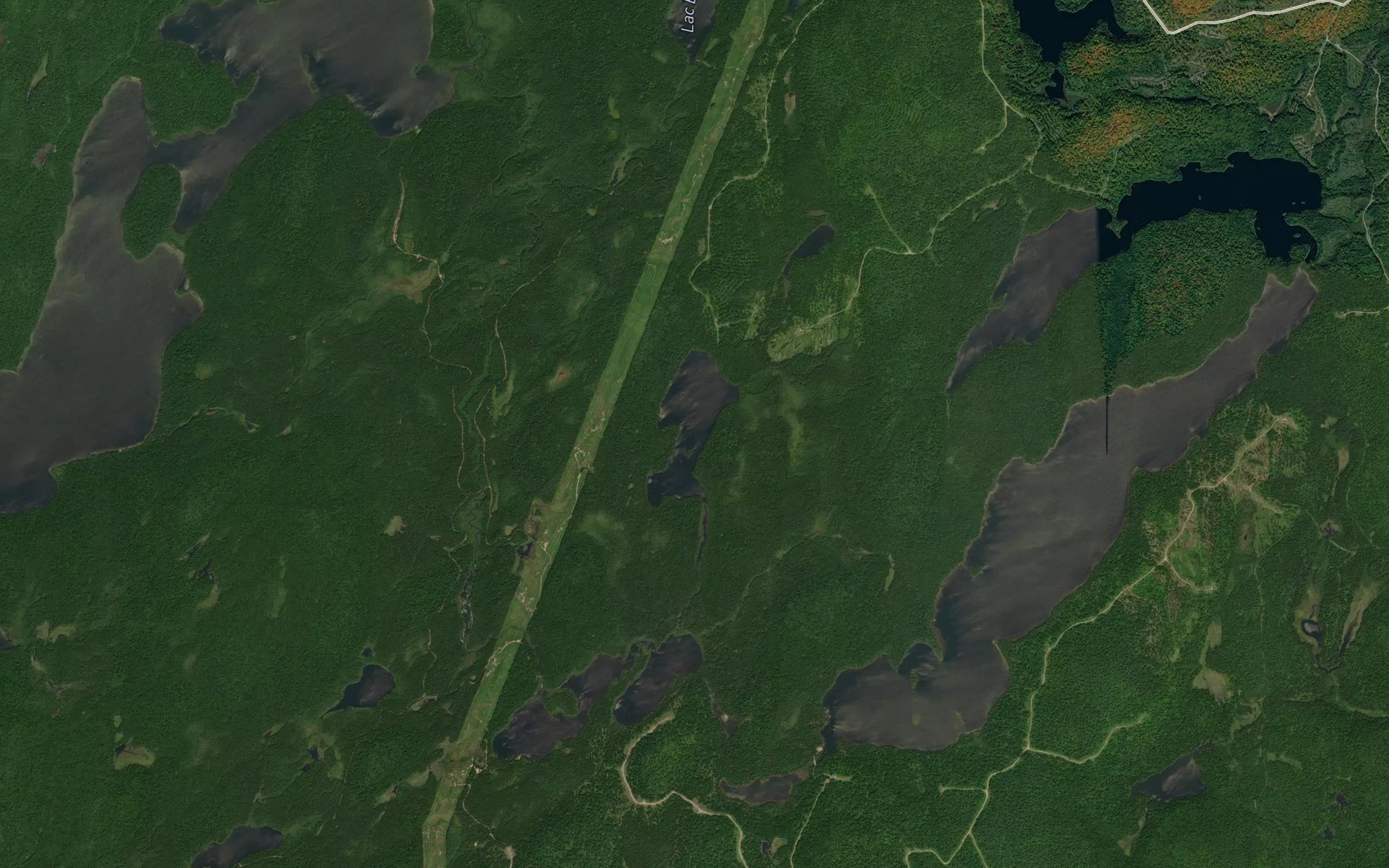 Satellite map of the Lac Minibel