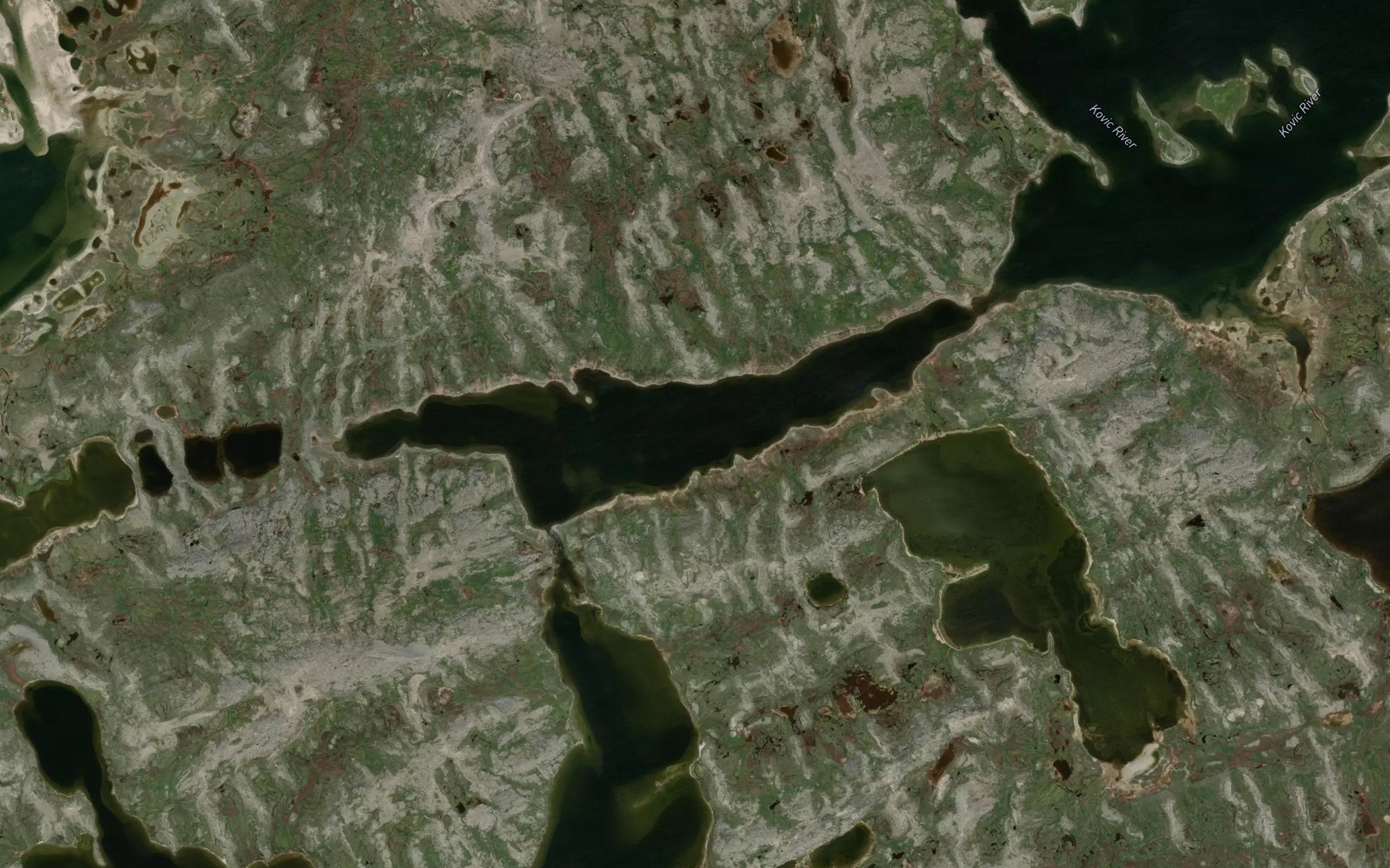 Satellite map of the Lac Tunusuk