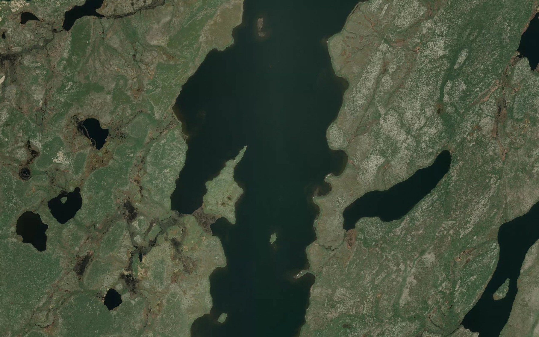 Satellite map of the Noel Lake