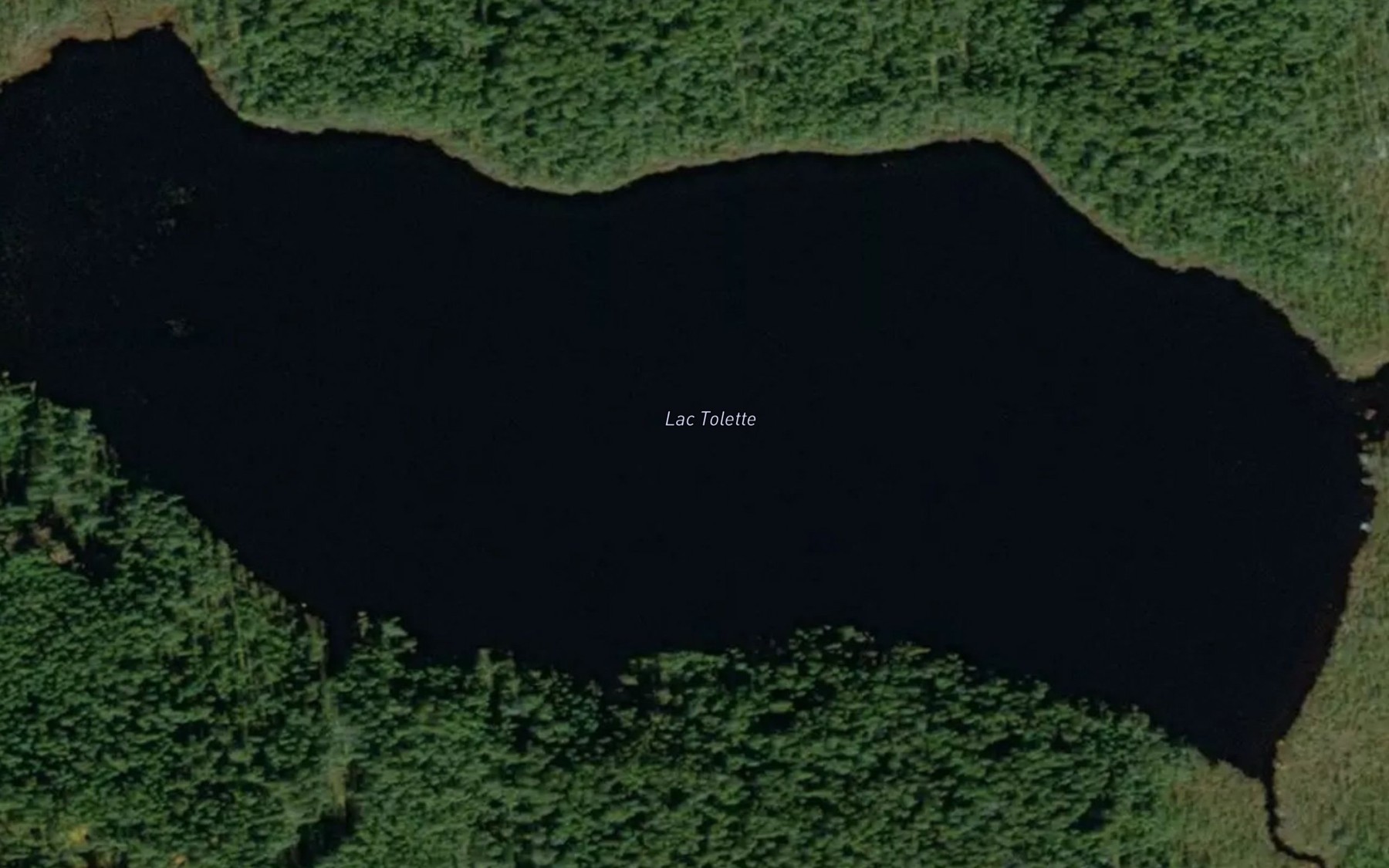 Satellite map of the Lac Tolette