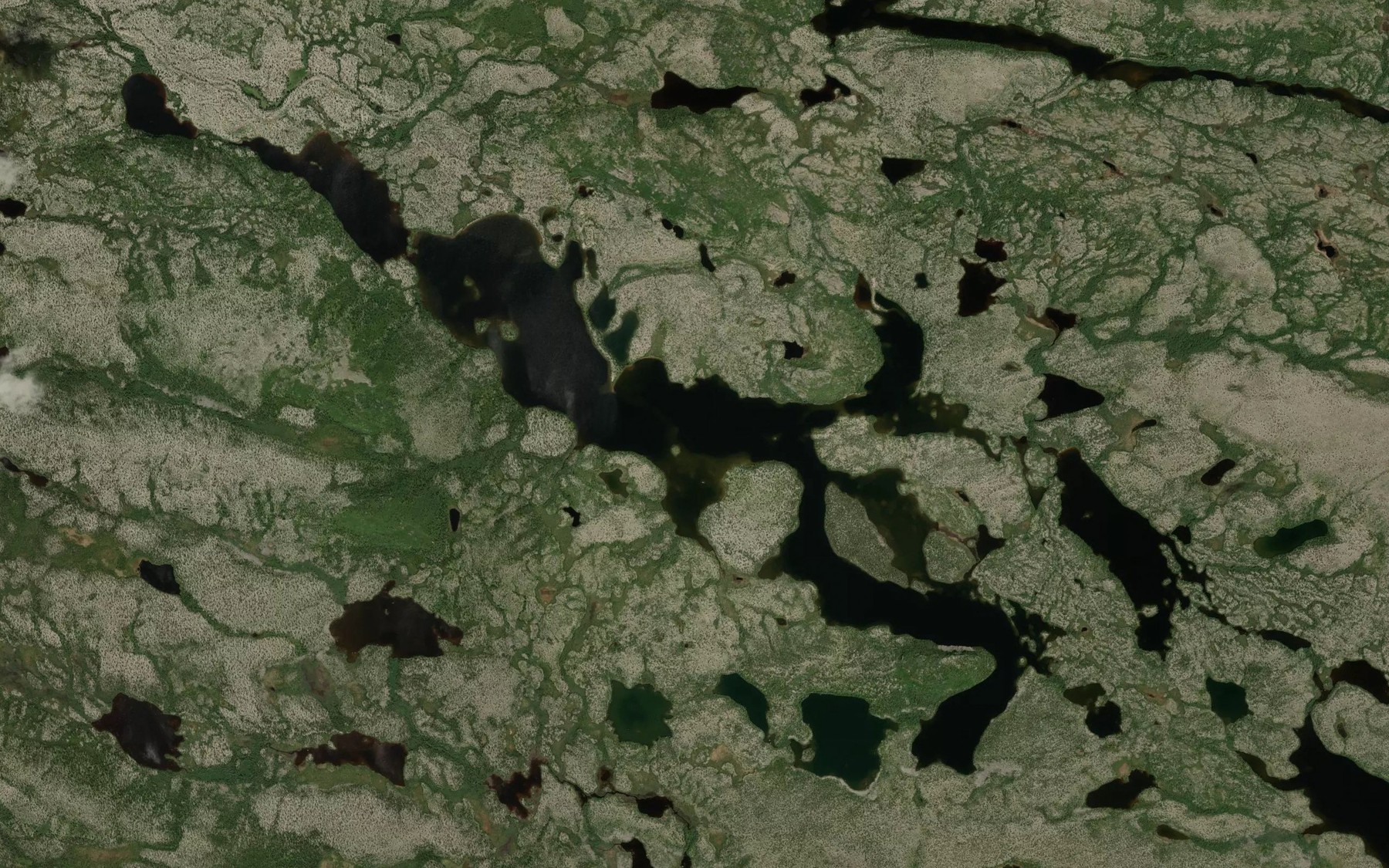 Satellite map of the Lac Namapi