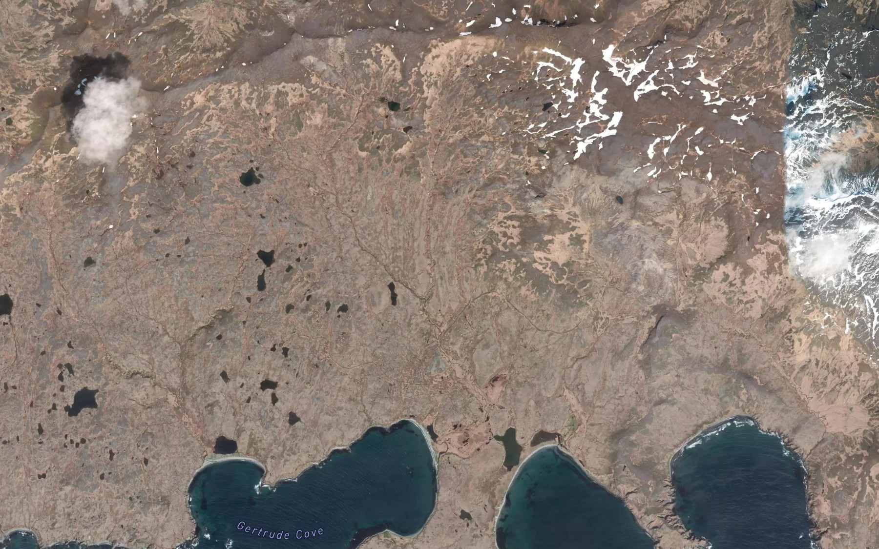 Satellite map of the Lemon Brook