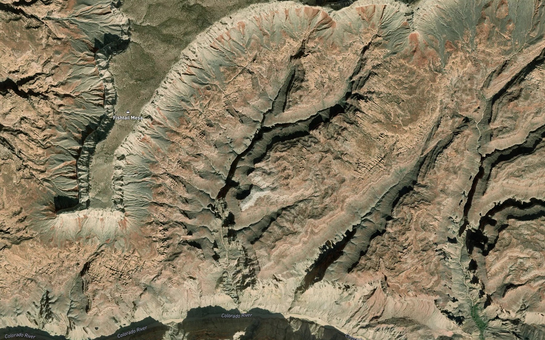 Satellite map of the Hualapai Spring