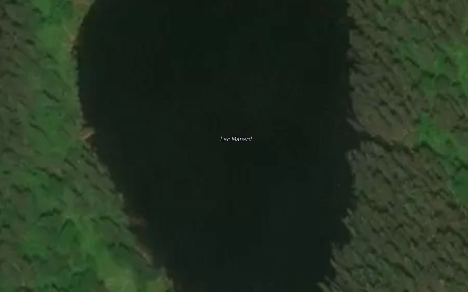 Satellite map of the Lac Manard