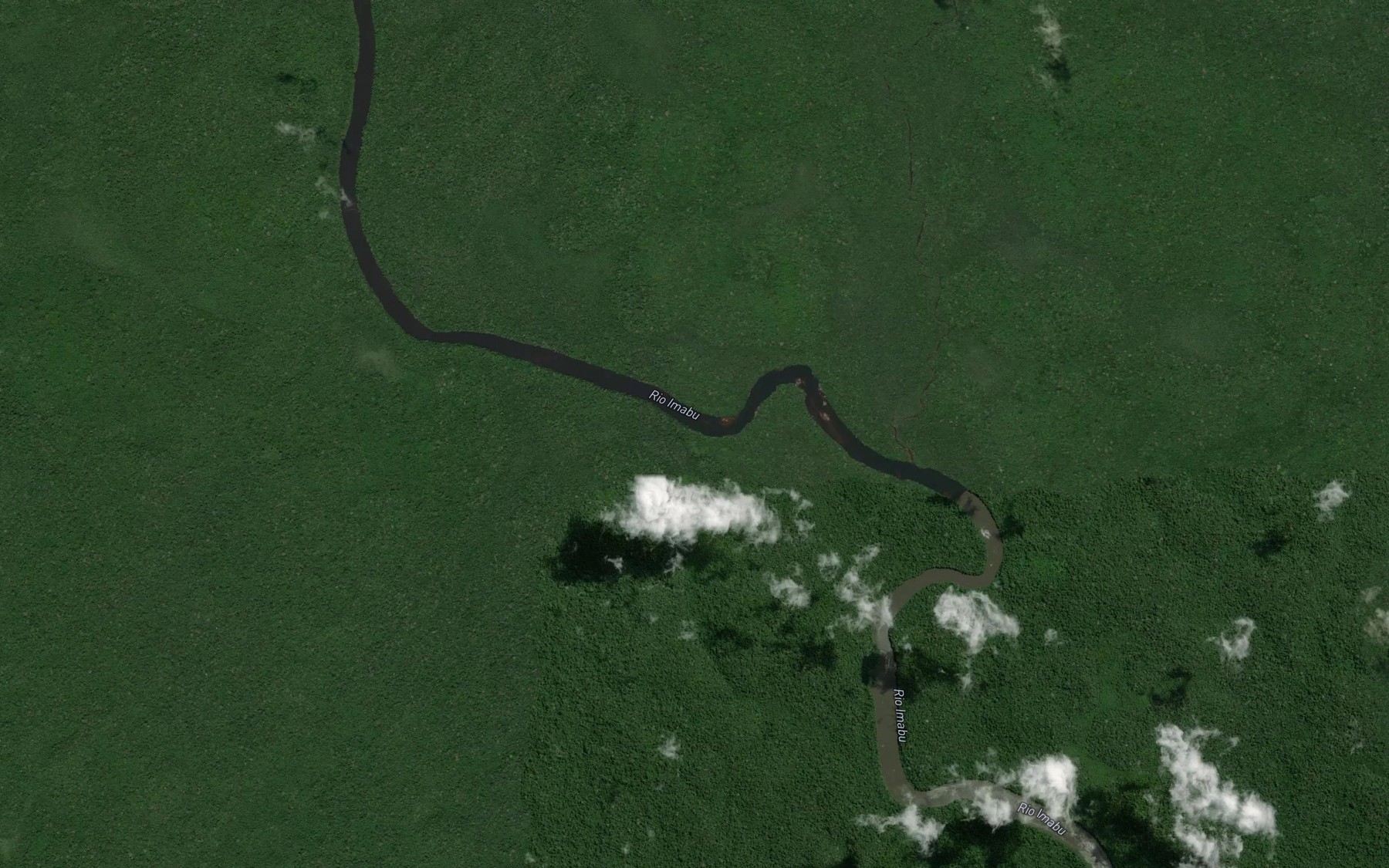 Satellite map of the Igarape Tamaquares
