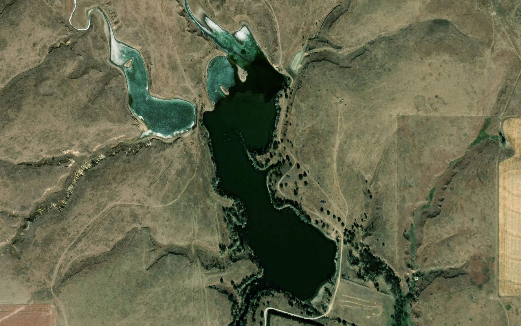 Satellite map of the Big Dutchman Lake