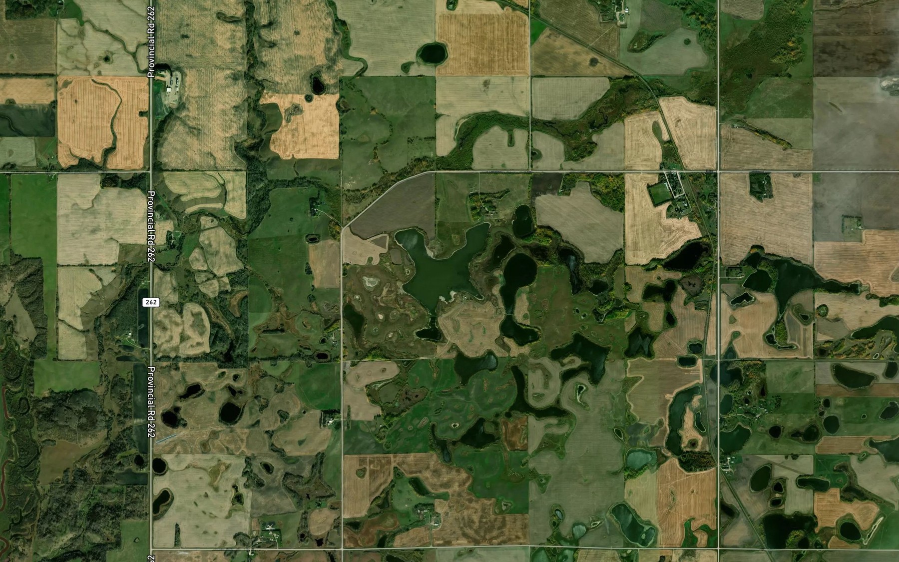 Satellite map of the Ewens Lakes