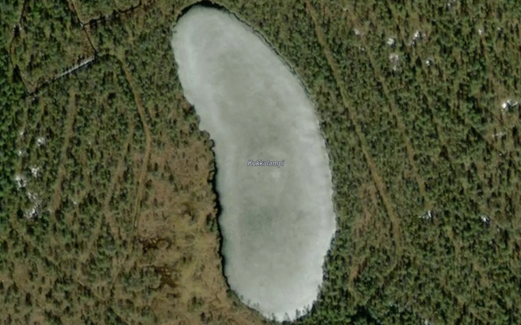 Satellite map of the Kukkalampi
