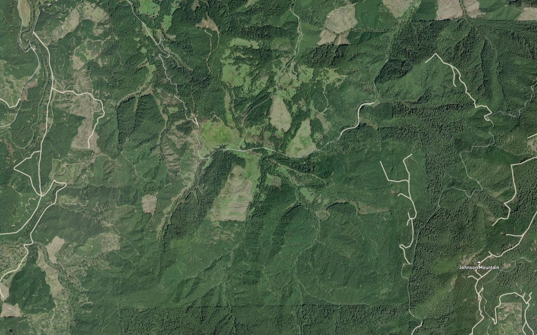 Satellite map of the Dude Creek