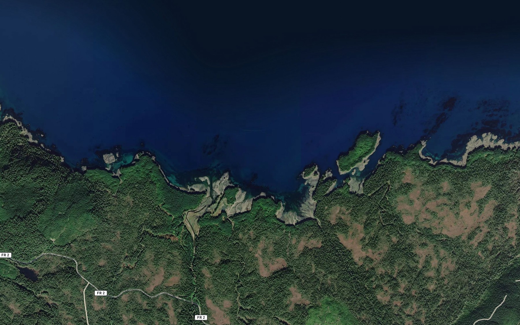 Satellite map of the Buster Bay
