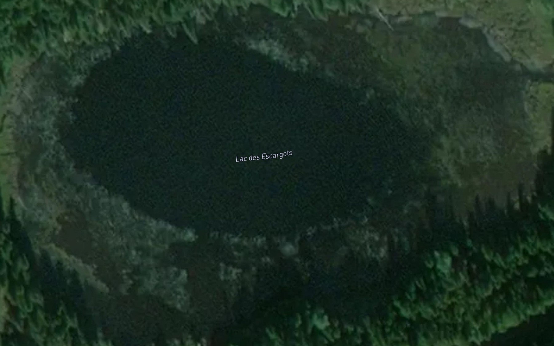 Satellite map of the Lac des Escargots