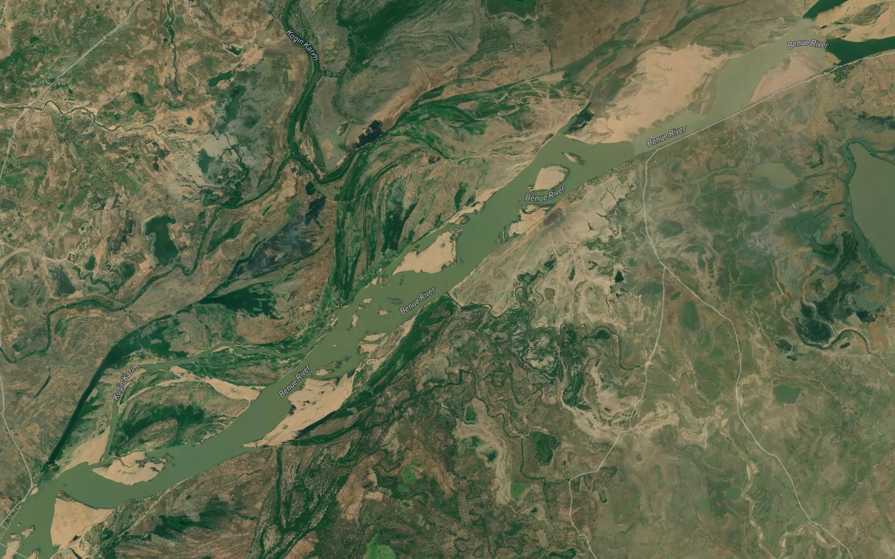 Satellite map of the River Lamurde