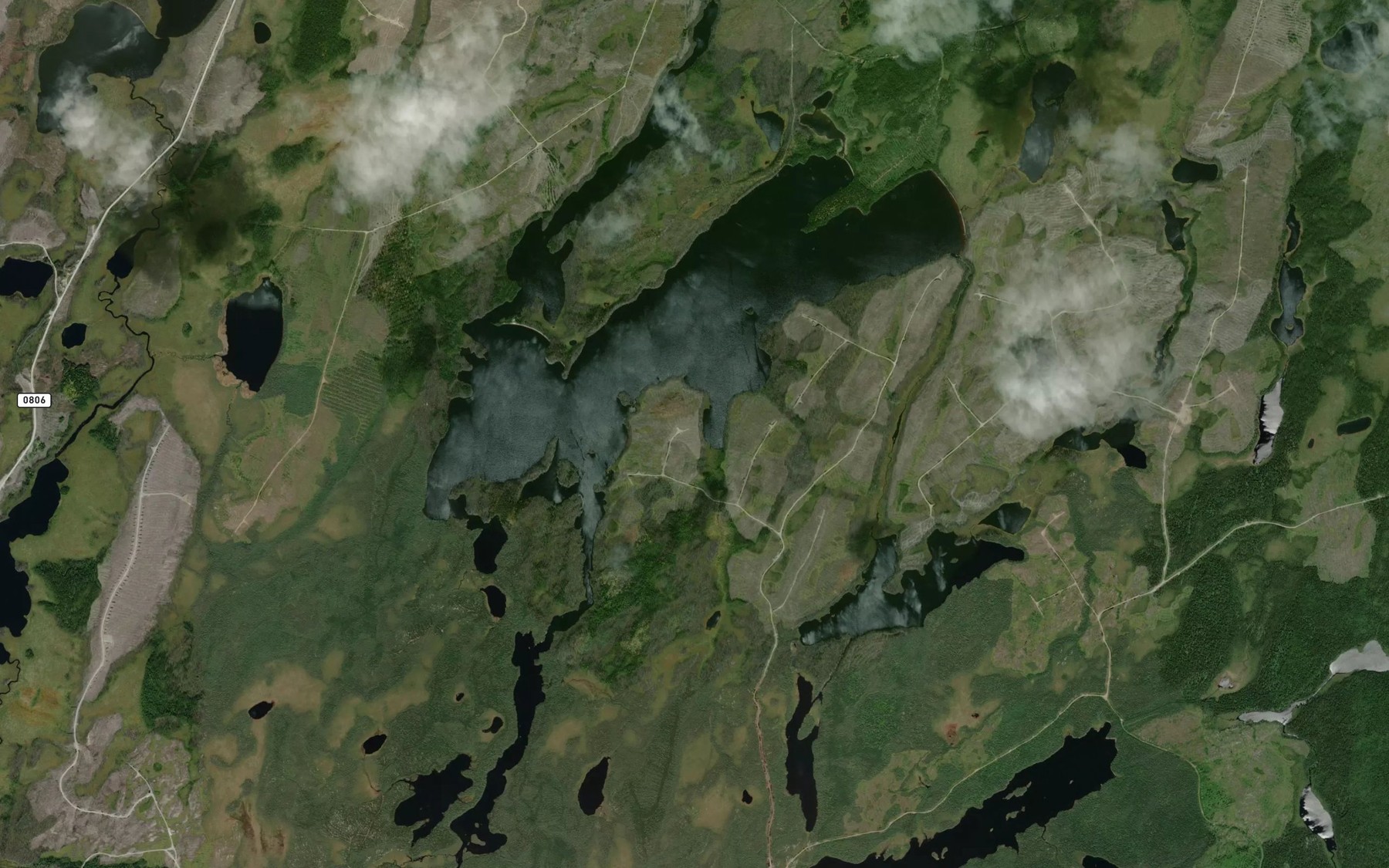 Satellite map of the Lac Bongard