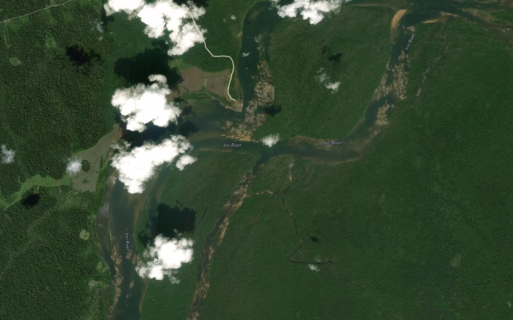 Satellite map of the Furo do Bom Principio