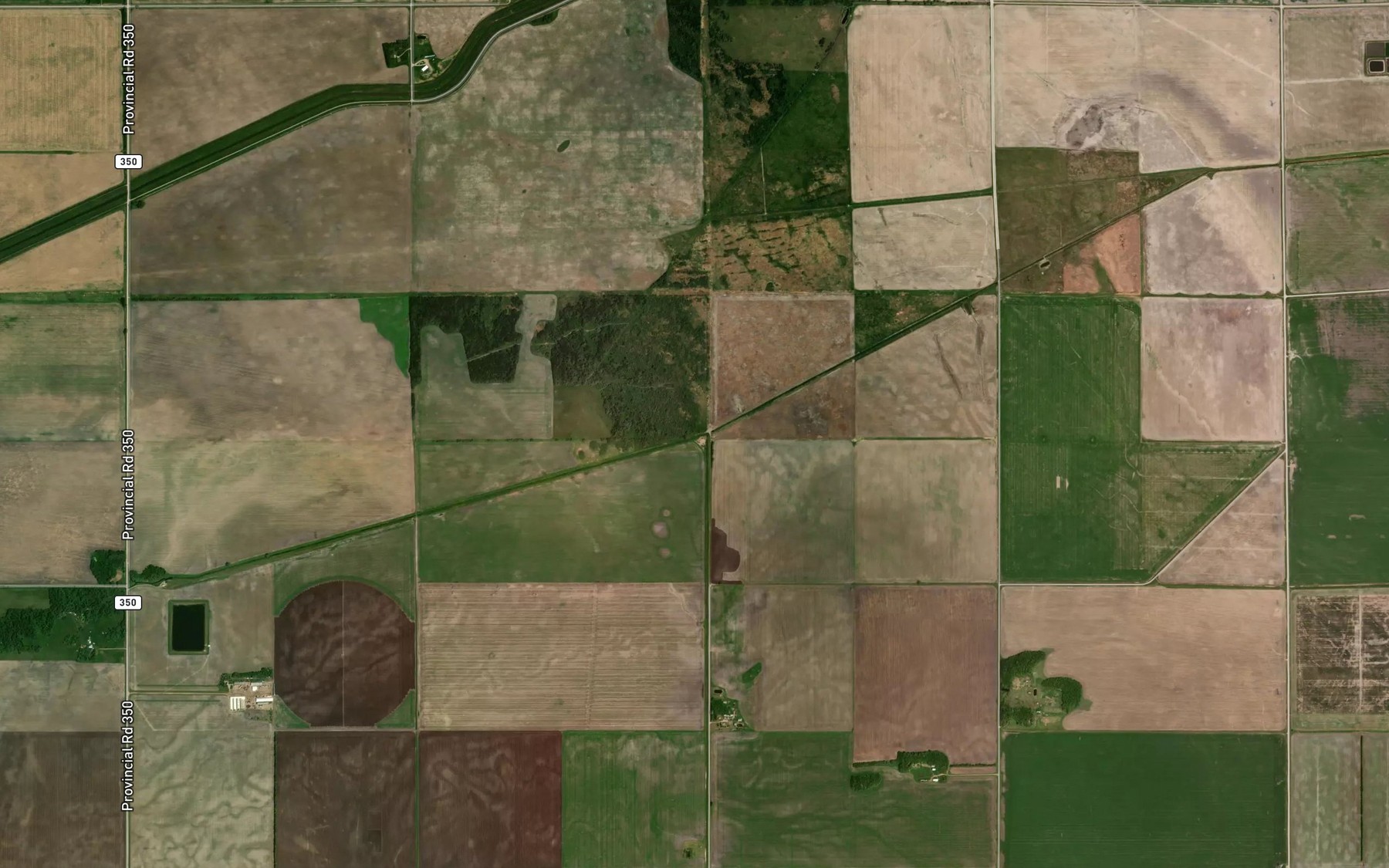 Satellite map of the Paryniuks Drain
