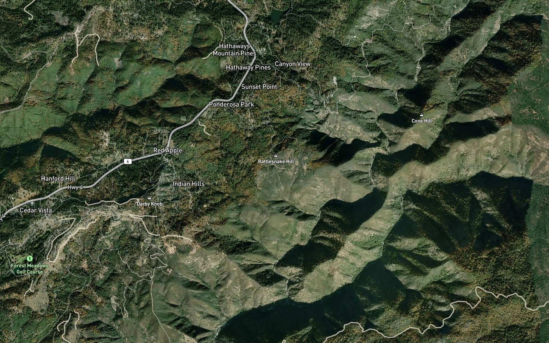 Satellite map of the Utica Ditch