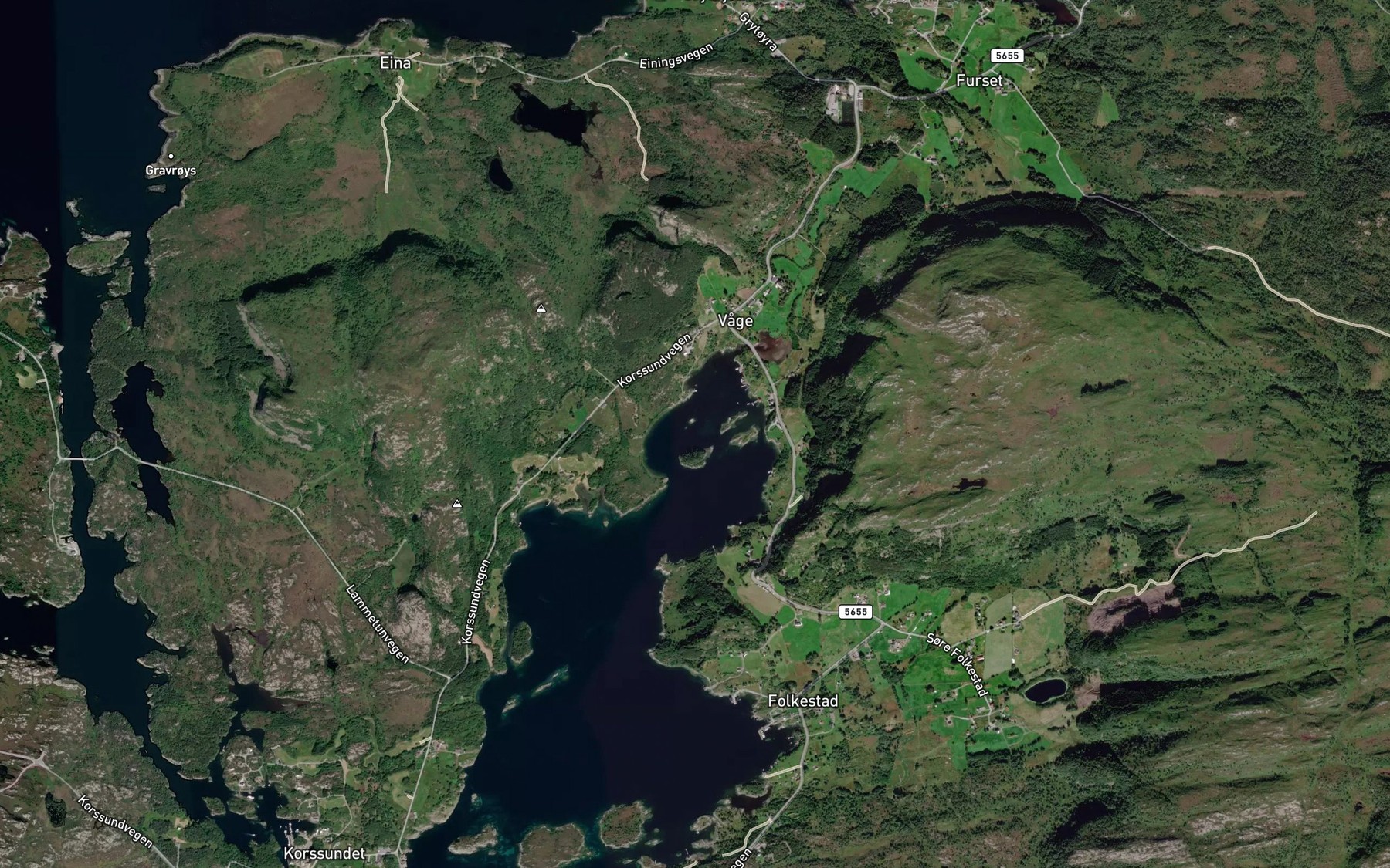 Satellite map of the Vagsvagen