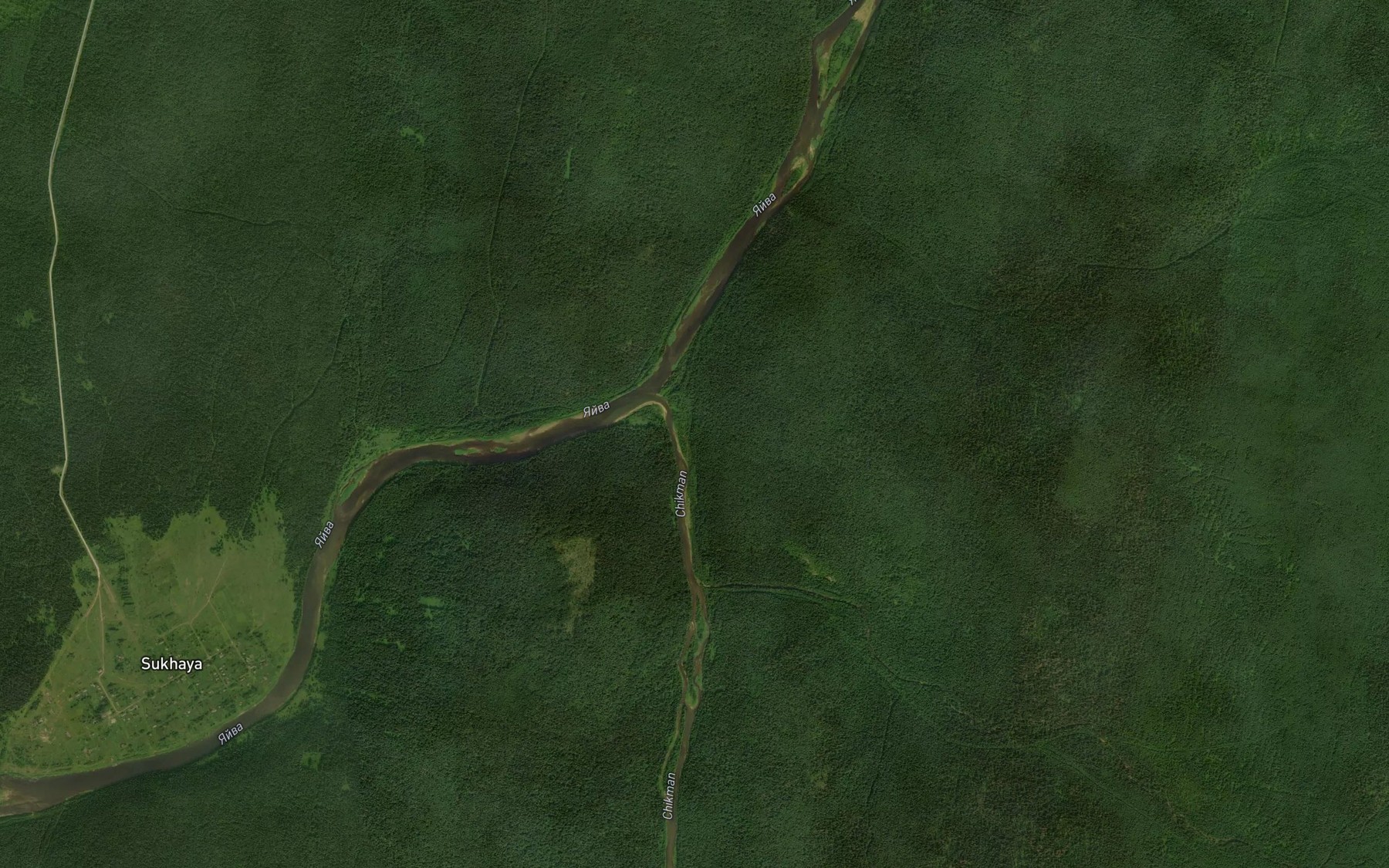 Satellite map of the Chikman