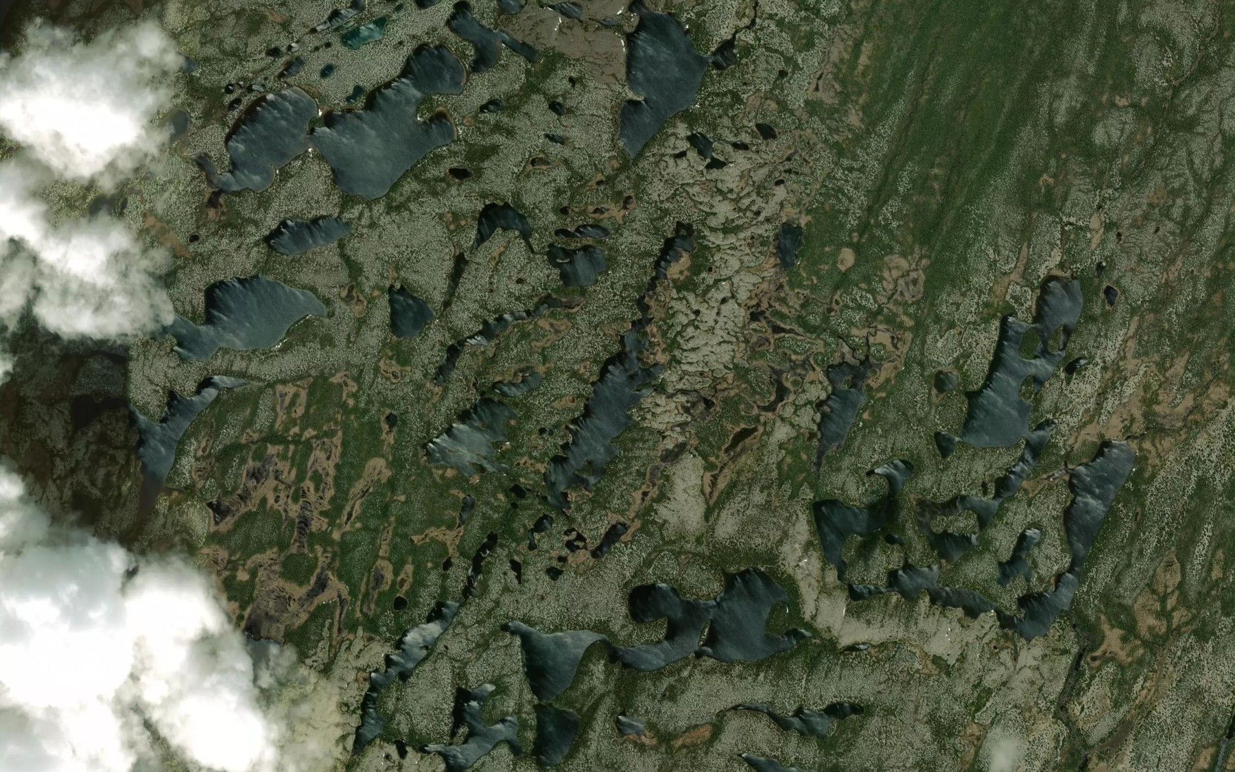 Satellite map of the Lac de la Scie
