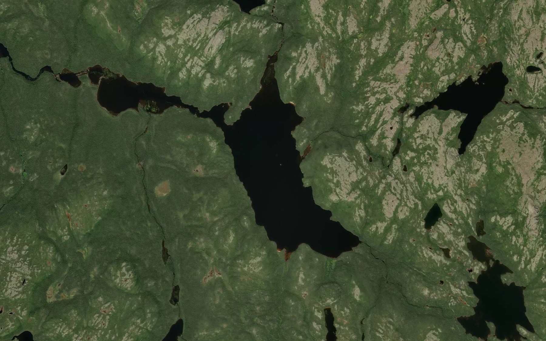 Satellite map of the Lac Capannan