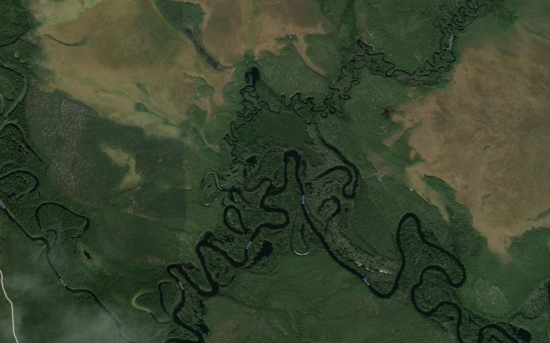 Satellite map of the Zakuban