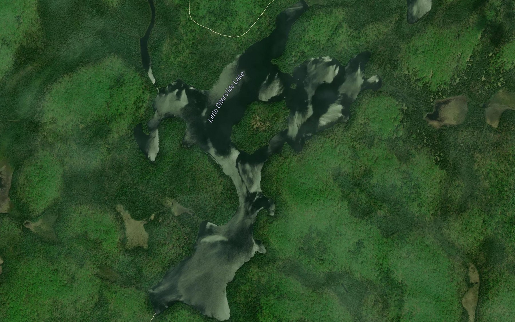 Satellite map of the Little Otterslide Lake