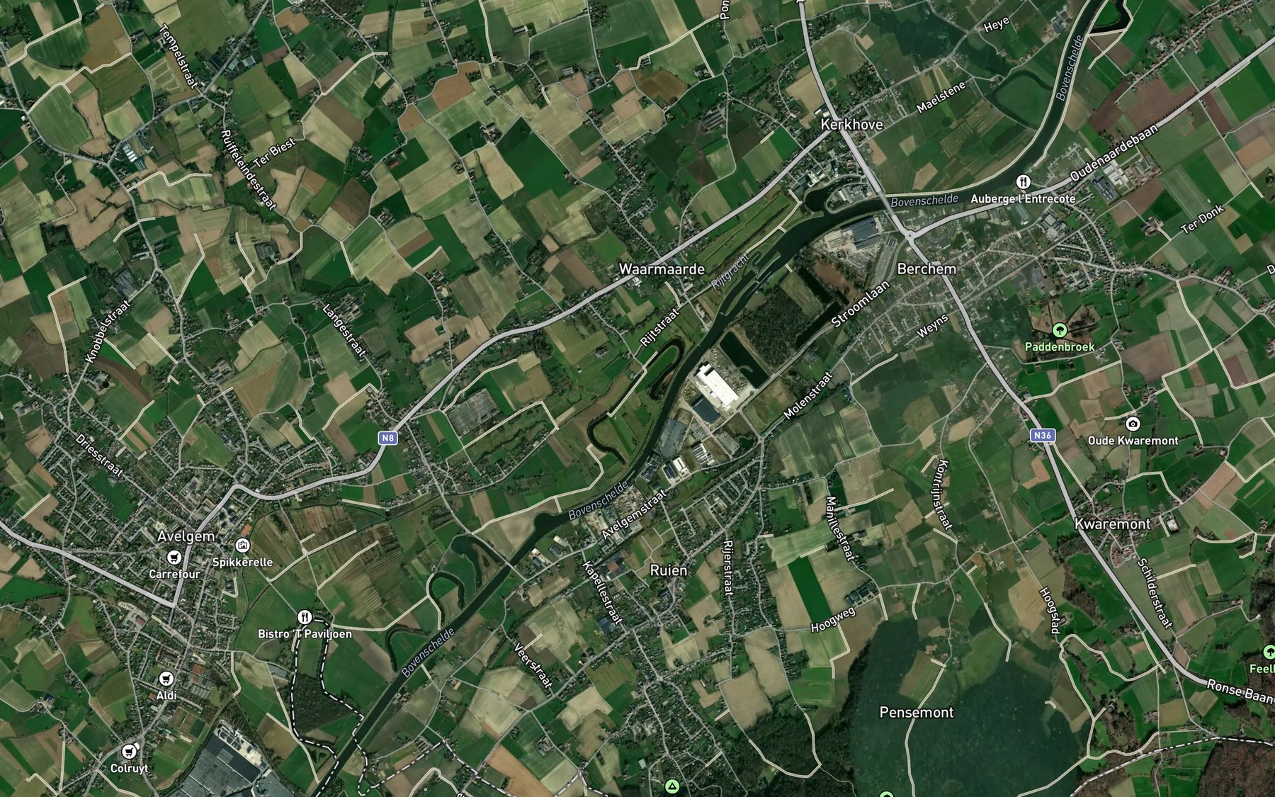 Satellite map of the Scheebeek