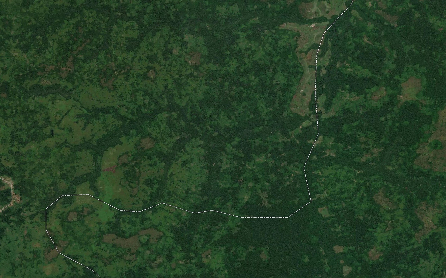 Satellite map of the Pombe