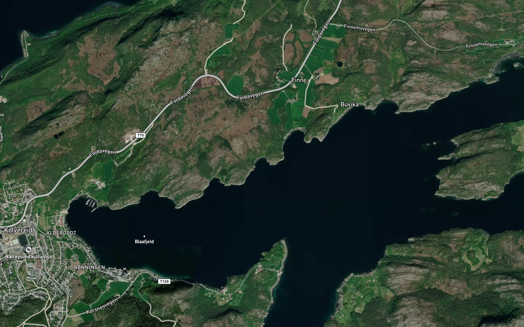 Satellite map of the Brattvika
