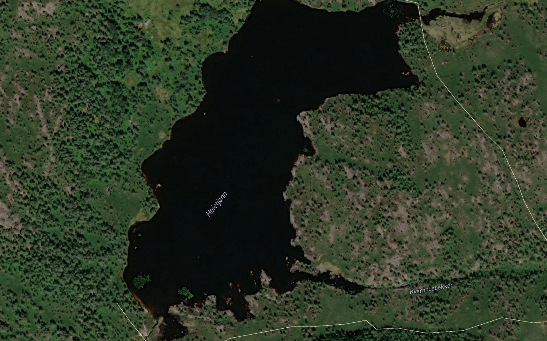 Satellite map of the Heietjonn