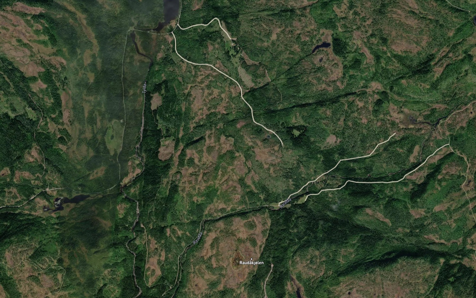 Satellite map of the Fiskbekken