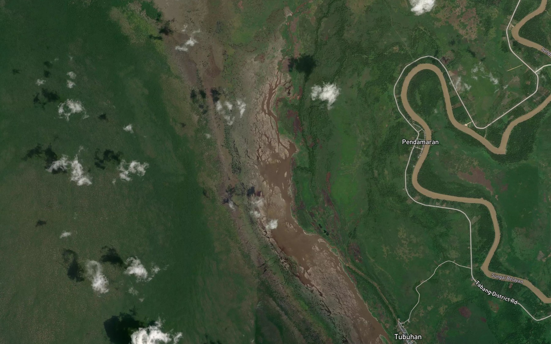Satellite map of the Danau Rabok