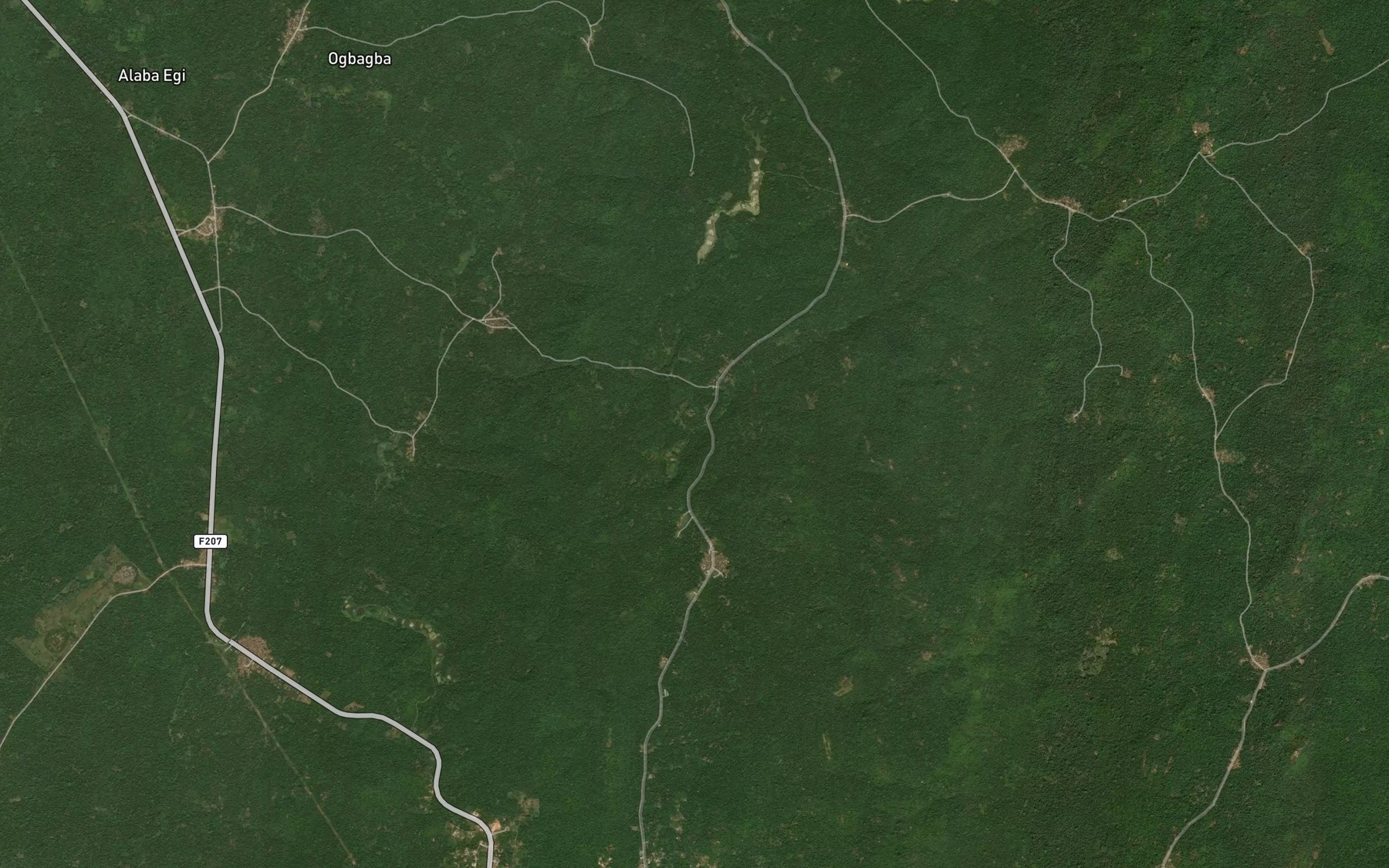 Satellite map of the River Aiye