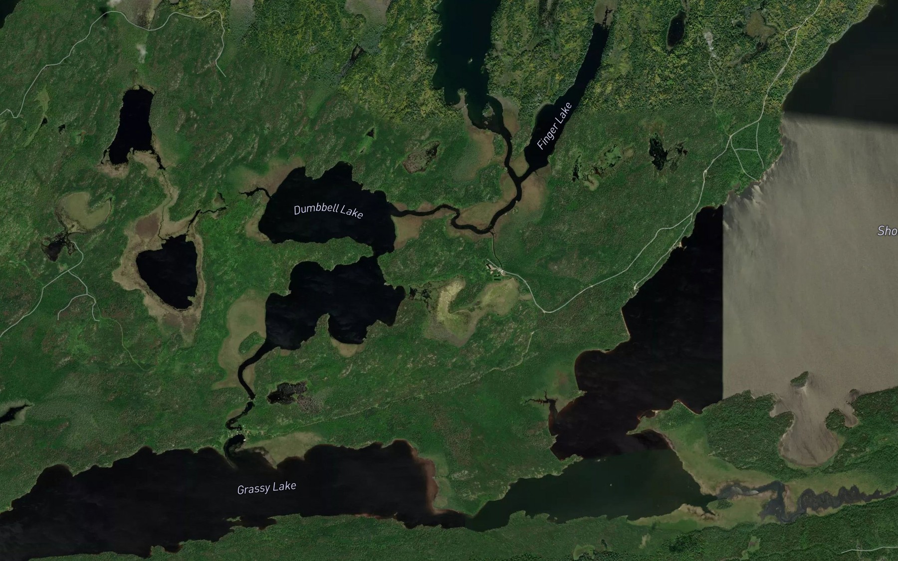 Satellite map of the Bad Vermilion Creek
