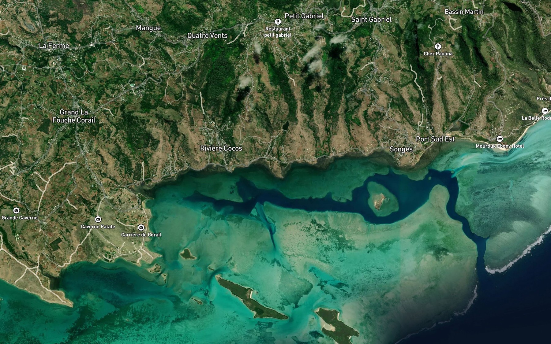 Satellite map of the Riviere Anse Raffin