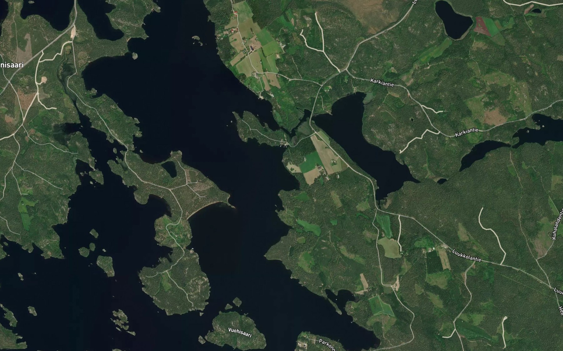 Satellite map of the Korvenlahti