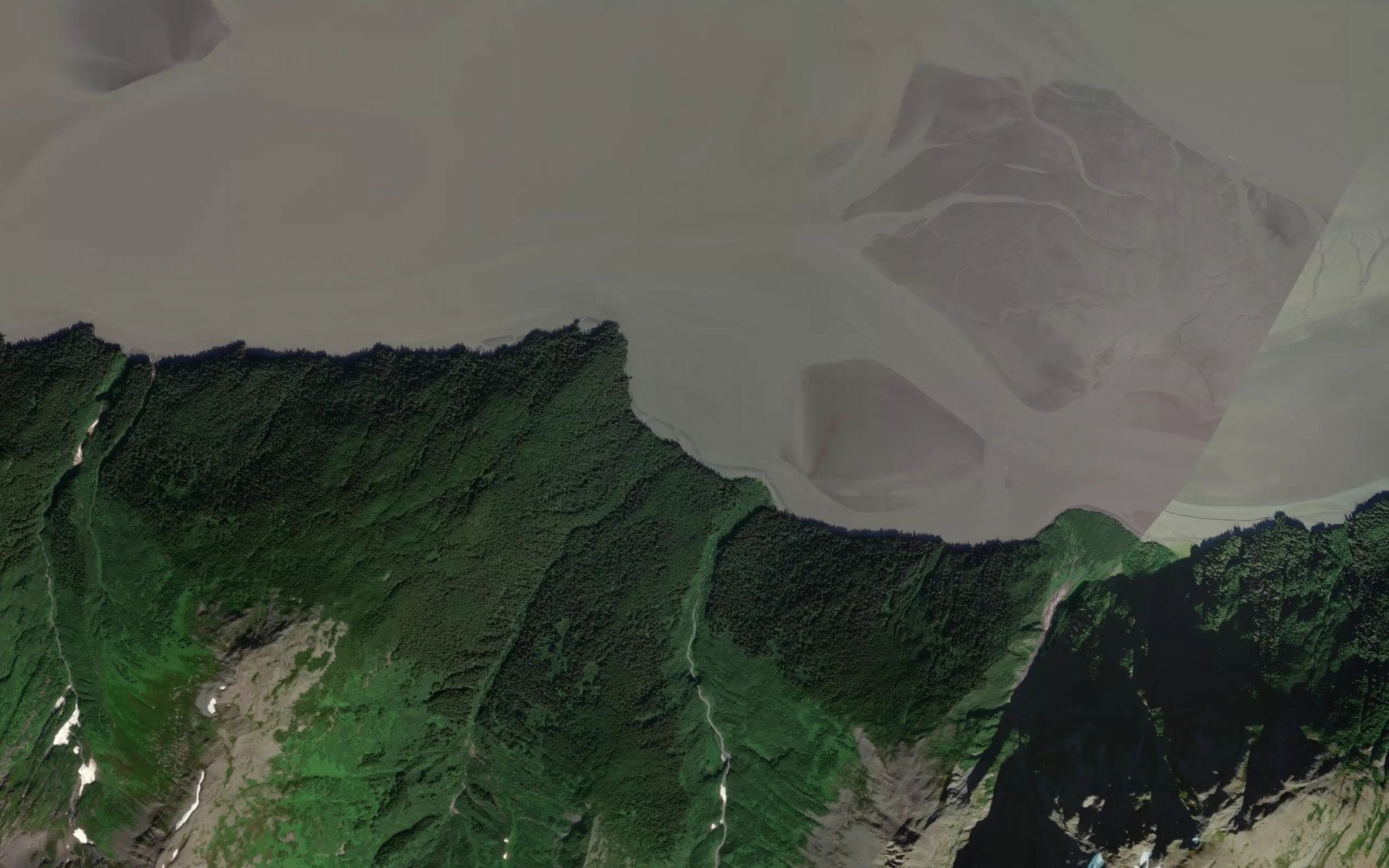 Satellite map of the Sawmill Creek